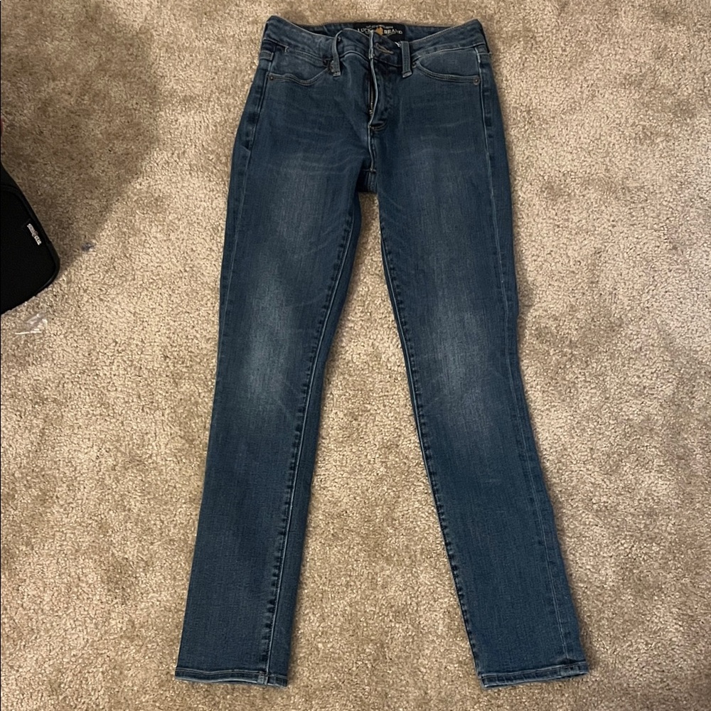 Lucky Brand Women's Dark Blue Skinny Jeans